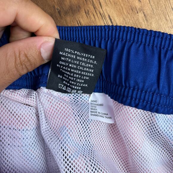 Pabst Blue Ribbon Mens Shorts Red White Blue Star Swim Surf Beach Trunks Small - Picture 7 of 14